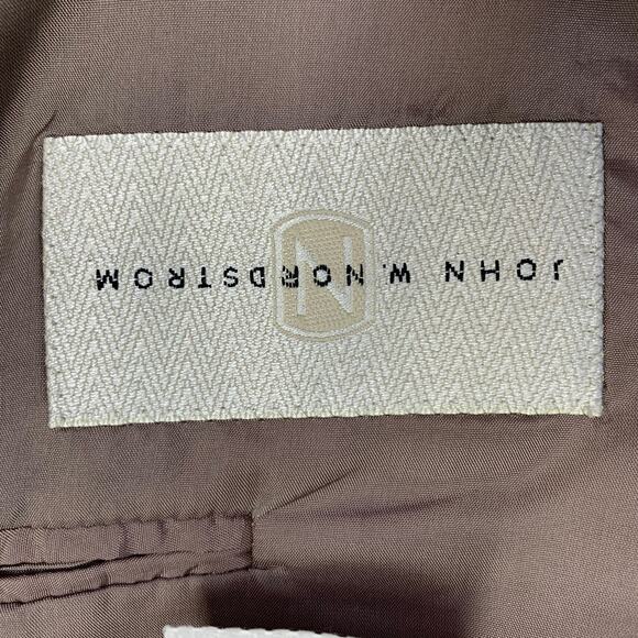 JOHN W. NORDSTROM Size 42 Brown Yellow Houndstooth Wool Sport Coat - Picture 7 of 10